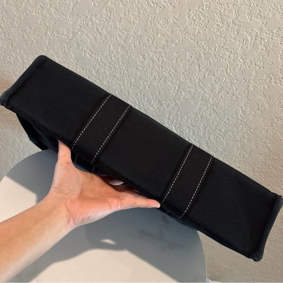 Hermes Large Black Canvas Tote Bag - Picture 13 of 14